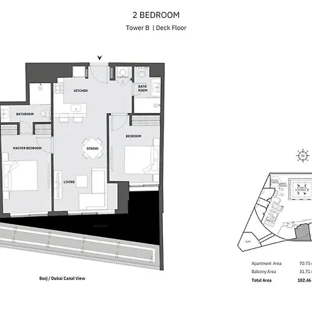 2Br-Bd-15Ns Burj Khalifa Canal Views Dubai Exterior photo