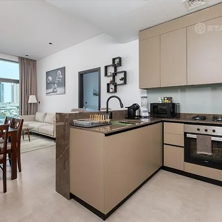 2Br-Bd-15Ns Burj Khalifa Canal Views Dubai Exterior photo