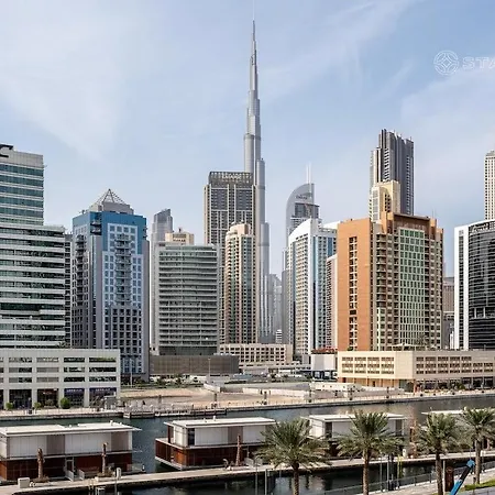 2Br-Bd-15Ns Burj Khalifa Canal Views Dubai Exterior photo